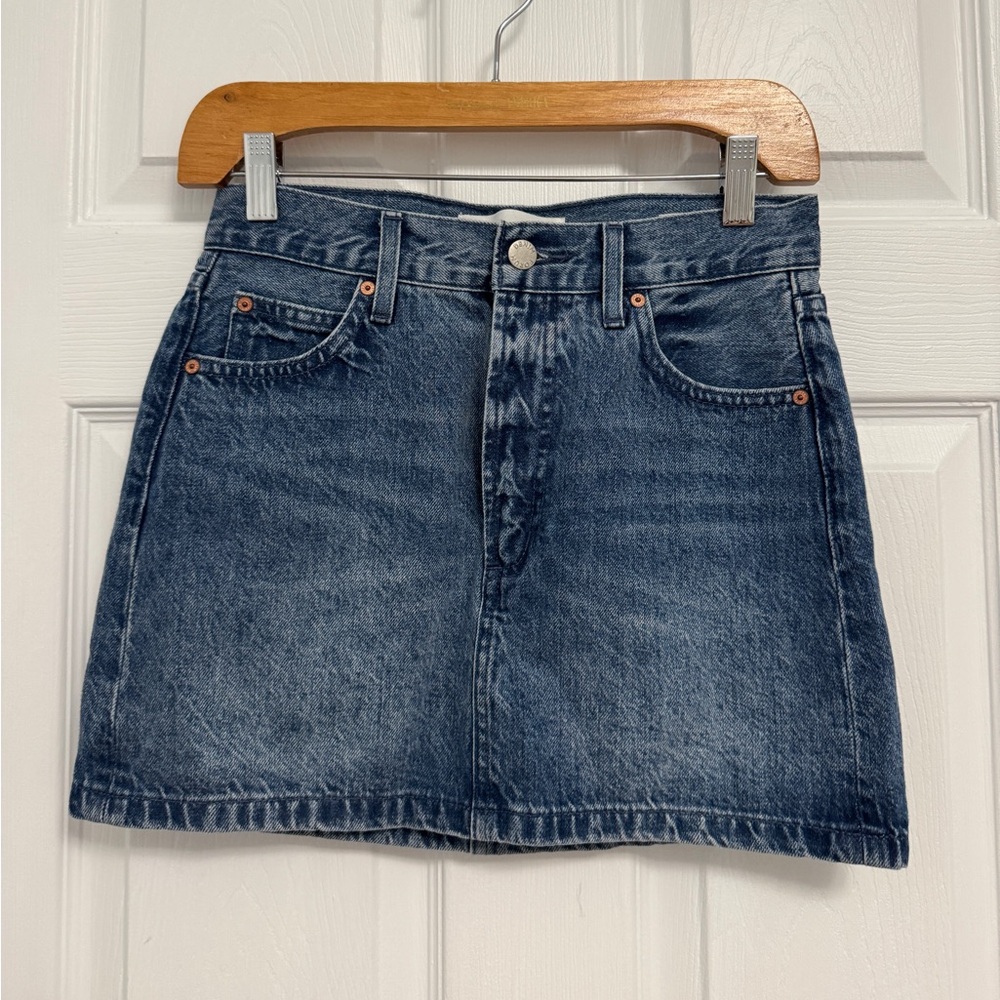 Denim Forum Aritzia 90s Ricci Denim Mini Skirt